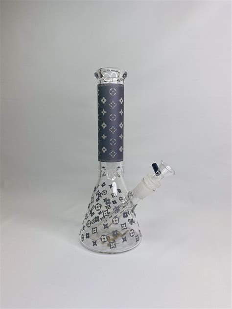 Louis Vuitton Glass Beaker Bong .